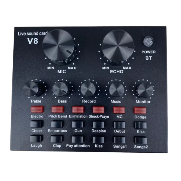 Micrófono Condensador Incluye Interfaz de Audio V8 BM800 2