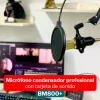 Micrófono Condensador Incluye Interfaz de Audio V8 BM800 5